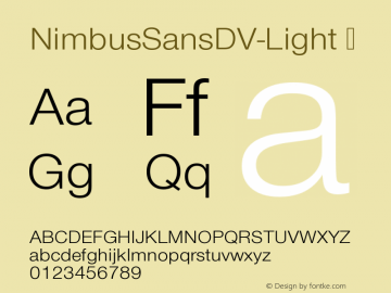 ☞Nimbus Sans DV Light Version 1.00;com.myfonts.easy.urw.nimbus-sans-devanagari.light.wfkit2.version.5QUs图片样张