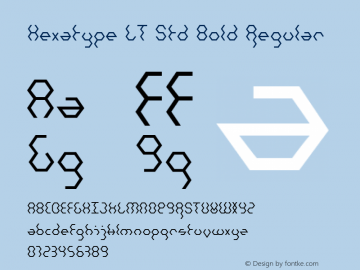 Hexatype LT Std Bold Regular Version 1.000;PS 001.000;Core 1.0.38图片样张