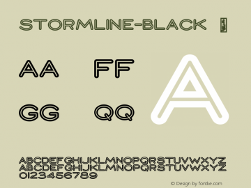☞Stormline Black Version 1.000;FEAKit 1.0;com.myfonts.easy.mawns.stormline.black.wfkit2.version.5PMj图片样张