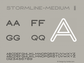 ☞Stormline Medium Version 1.000;FEAKit 1.0; ttfautohint (v1.5);com.myfonts.easy.mawns.stormline.medium.wfkit2.version.5PMh图片样张