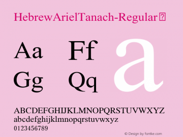 ☞HebrewArielTanach-Regular Version 1.0 - 2021 - Samtype Foundry - sami@samtype.com.br;com.myfonts.easy.samtype.hebrew-ariel-tanach.regular.wfkit2.version.5Qjj图片样张