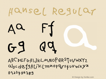 Hansel Regular None Font Sample