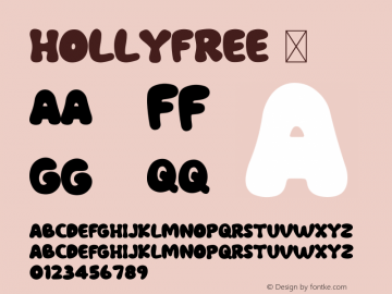 ☞Holly Free Version 1.002;Fontself Maker 3.5.7; ttfautohint (v1.5);com.myfonts.easy.factory738.holly.free.wfkit2.version.5ReY图片样张