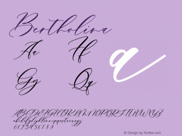 ☞Bertholina Version 1.000;com.myfonts.easy.jamalodin.bertholina.regular.wfkit2.version.5RjM图片样张