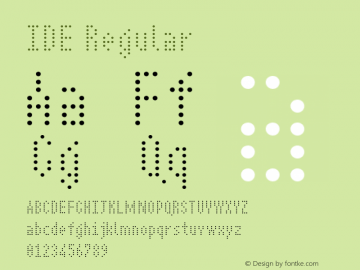 IDE Regular 001.000图片样张