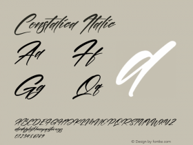 Constalica Italic Version 1.00;October 2, 2021;FontCreator 13.0.0.2683 64-bit图片样张