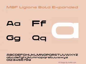 MBF Ligione Bold Expanded Version 1.001图片样张