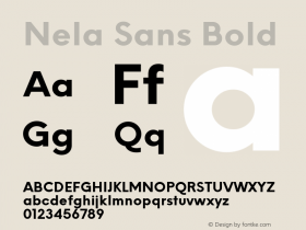 Nela Sans Bold Version 1.000图片样张