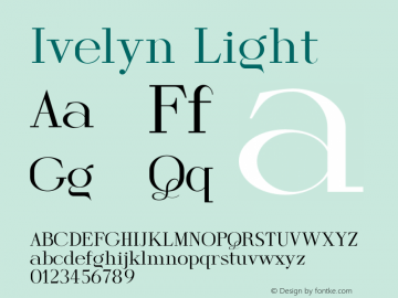 Ivelyn Light Version 1.250;FEAKit 1.0图片样张