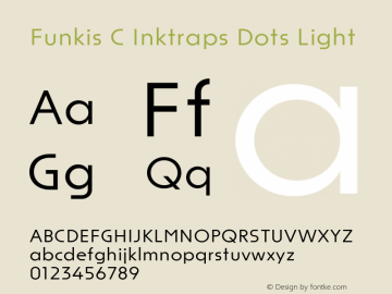 Funkis C Inktraps Dots Light Version 1.000 | web-ttf图片样张