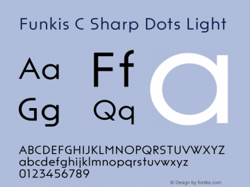 Funkis C Sharp Dots Light Version 1.000 | web-ttf图片样张