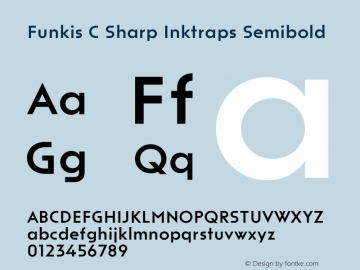 Funkis C Sharp Inktraps Semibold Version 1.000 | web-ttf图片样张