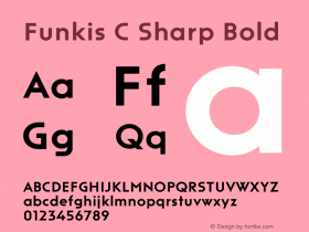 Funkis C Sharp Bold Version 1.000 | web-ttf图片样张