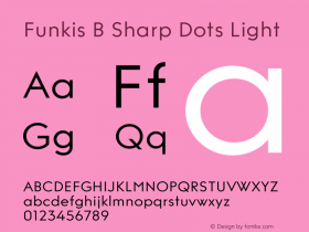 Funkis B Sharp Dots Light Version 1.000 | web-ttf图片样张