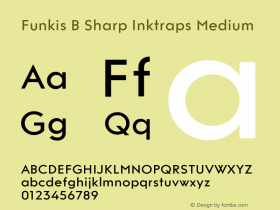 Funkis B Sharp Inktraps Medium Version 1.000 | web-ttf图片样张