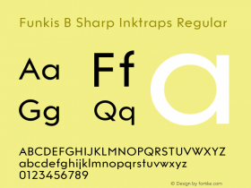 Funkis B Sharp Inktraps Regular Version 1.000 | web-ttf图片样张