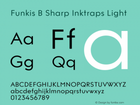 Funkis B Sharp Inktraps Light Version 1.000 | web-ttf图片样张