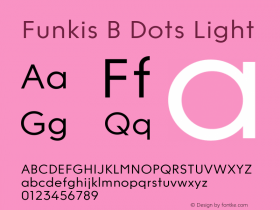 Funkis B Dots Light Version 1.000 | web-ttf图片样张