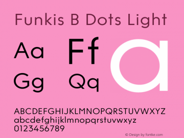 Funkis B Dots Light Version 1.000 | web-ttf图片样张