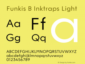 Funkis B Inktraps Light Version 1.000 | web-ttf图片样张