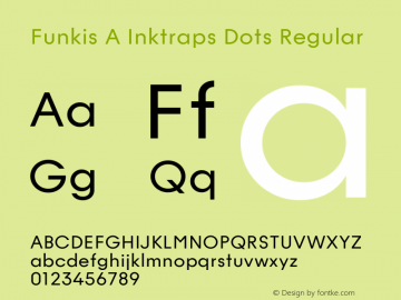 Funkis A Inktraps Dots Regular Version 1.000 | web-ttf图片样张