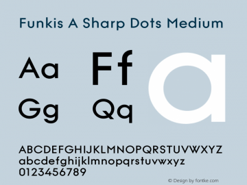 Funkis A Sharp Dots Medium Version 1.000 | web-ttf图片样张