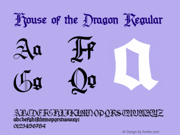 House of the Dragon Regular Version 1.000;FEAKit 1.0图片样张