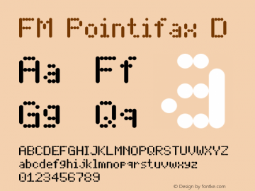 FMPointifax-D Version 1.00 2012 | web-ttf图片样张