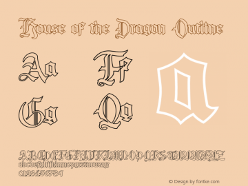 House of the Dragon Outline Version 1.000;FEAKit 1.0图片样张