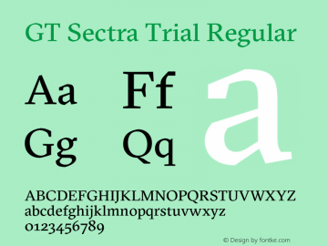 GT Sectra Trial Regular Version 4.000 2020-10-21图片样张