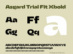 Asgard Trial Fit Xbold Version 2.003图片样张