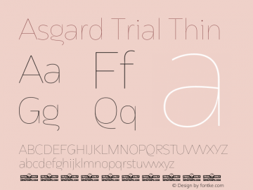 Asgard Trial Thin Version 2.003图片样张
