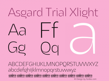 Asgard Trial Xlight Version 2.003图片样张