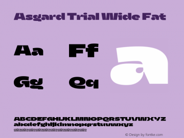 Asgard Trial Wide Fat Version 2.003图片样张