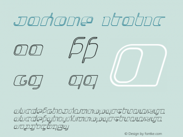 Jakone Italic Version 001.000图片样张