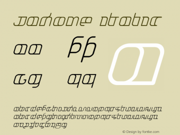 Jakone Italic Version 001.000图片样张