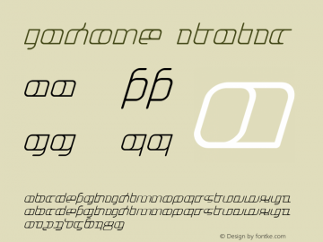 Jakone Italic Version 001.000图片样张