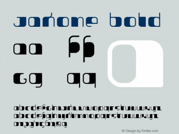 Jakone Bold 001.000 Font Sample