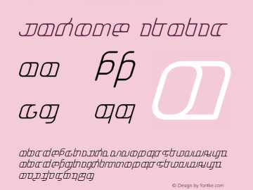 Jakone Italic 001.000 Font Sample