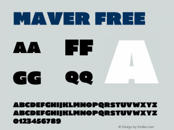 Maver Free Version 1.000;hotconv 1.0.109;makeotfexe 2.5.65596图片样张