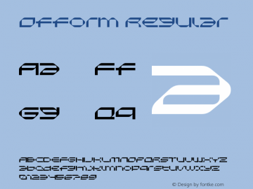 Ofform Regular Version 1.001;hotconv 1.0.109;makeotfexe 2.5.65596图片样张