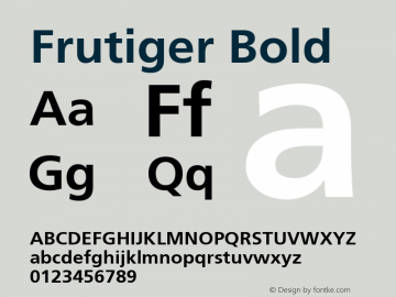 Frutiger Bold 1.02 exclusief voor Randstad图片样张