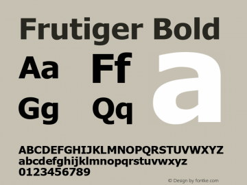 Frutiger Cyr Bold Version 1.13图片样张