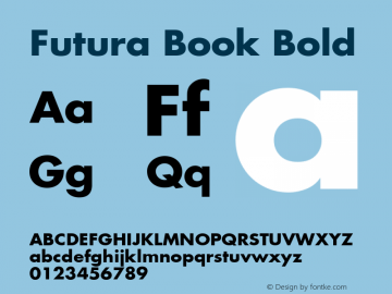 Futura Bold Version 3.0; 1993; initial release图片样张