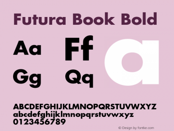 Futura Book Bold 001.001图片样张