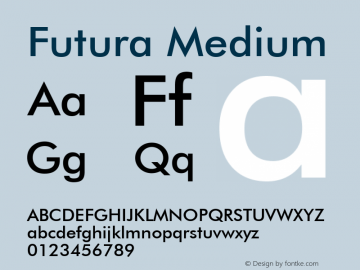 Futura Medium 2.0-1.0图片样张