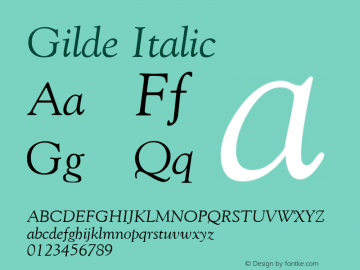 Gilde Italic Altsys Metamorphosis:12/19/95图片样张