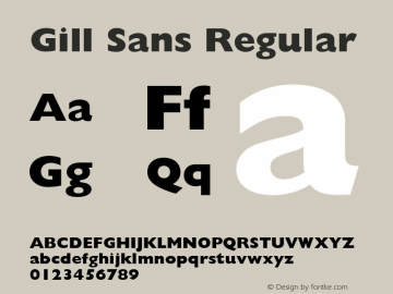 Gill Sans Extra Bold 001.001图片样张