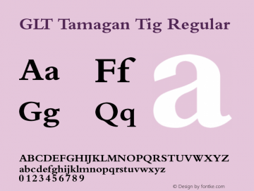 GLT Tamagan Tig Version 2.00 May 26, 2016图片样张