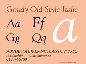 Goudy-Italic 001.002图片样张